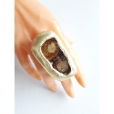 Large Brown Statement Ring